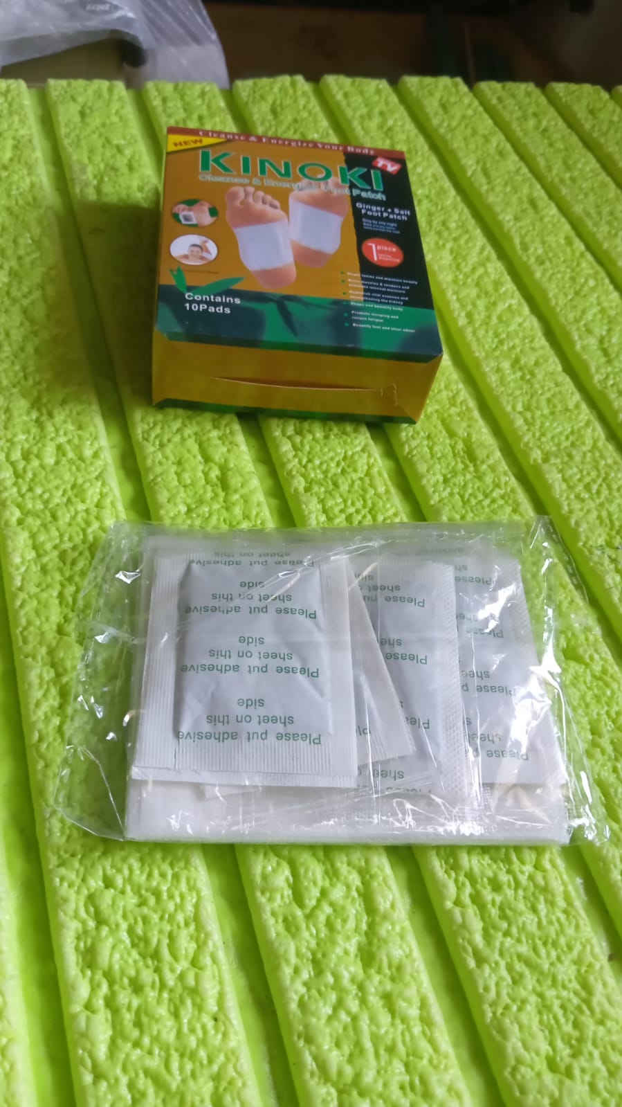 Detox Foot Pads With Ginger Salt 10 Pcs Velvet Wellness